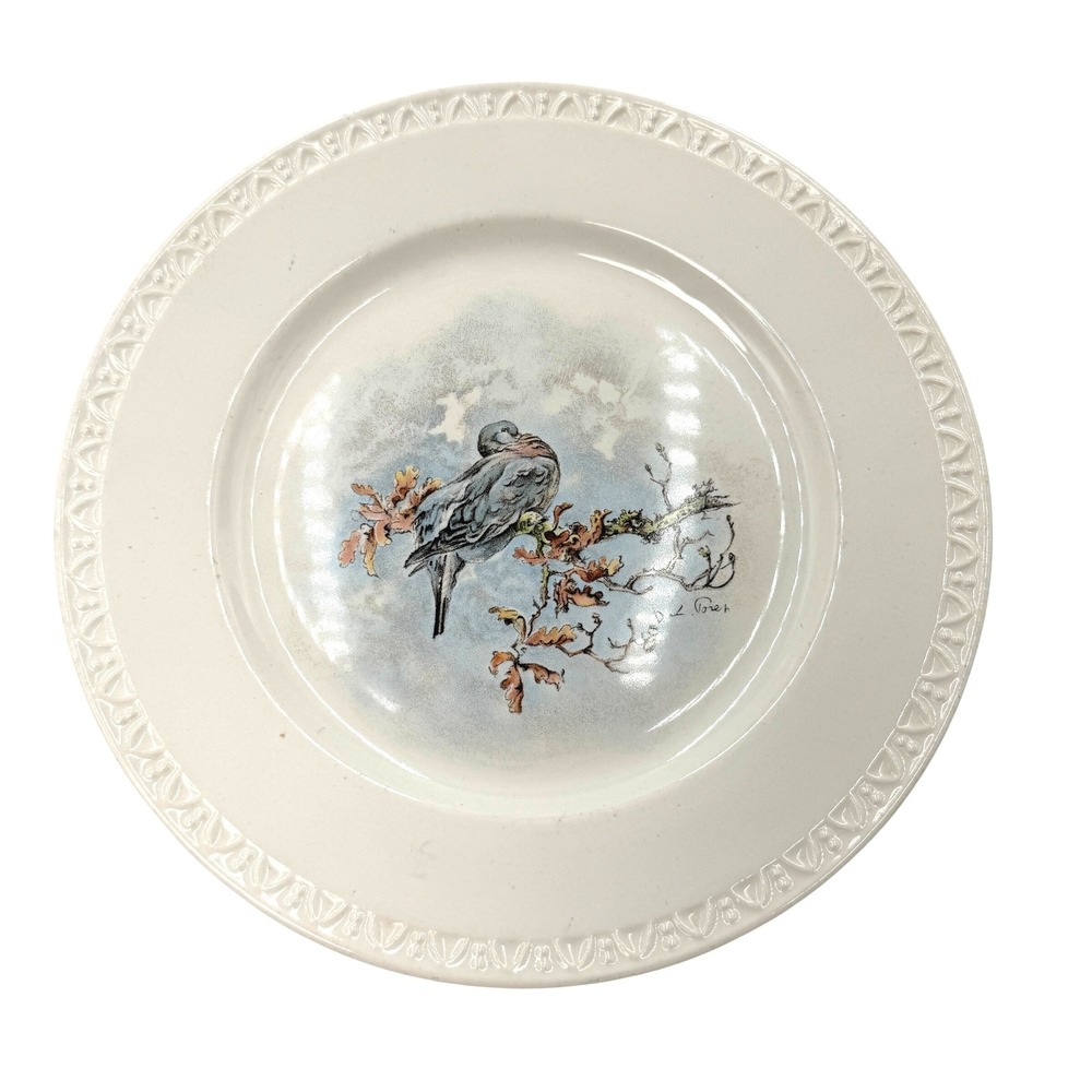 Villeroy & Boch Decor Fontainebleau Bird Plate X De Poret Luxembourg 8 Inch